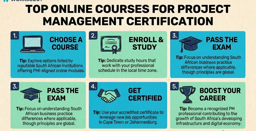 project management certification guide poster